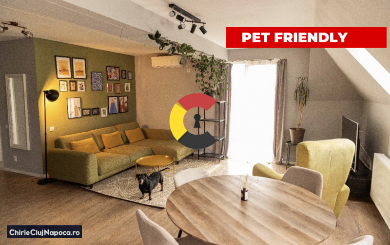 Apartament spatios cu 3 camere  • AC • Parcare • 