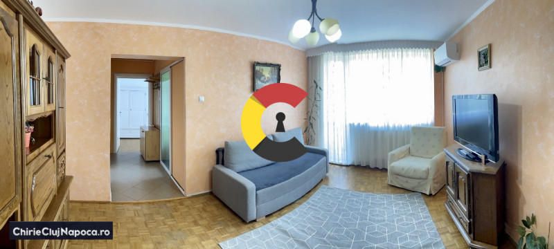 Apartament cu 3 camere si balcon, Centru, zona Parcului Central