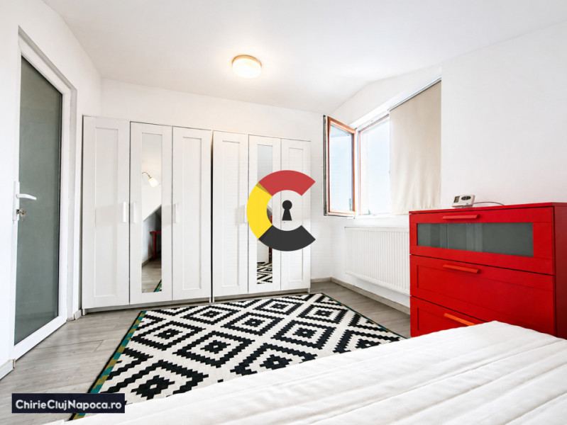 Apartament fain (living-bucatarie, dormitor) zona Auchan Iris 