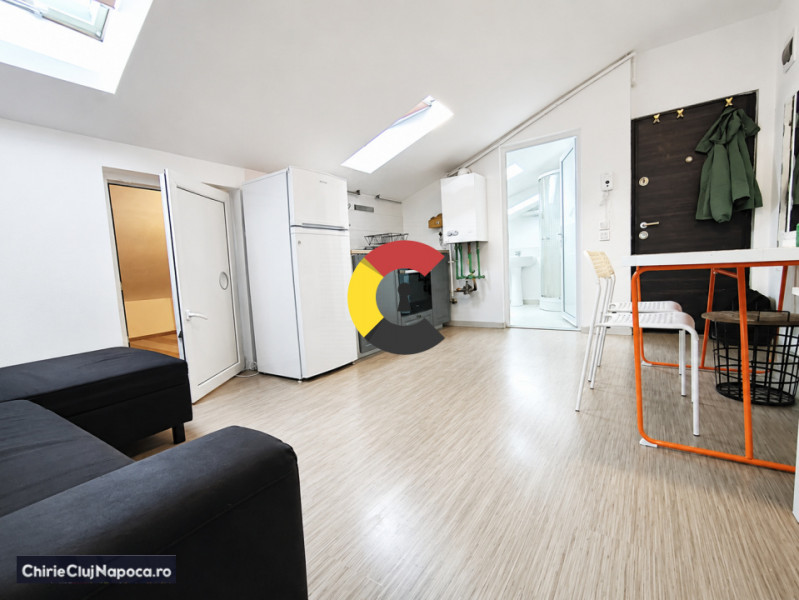 Apartament fain (living-bucatarie, dormitor) zona Auchan Iris 