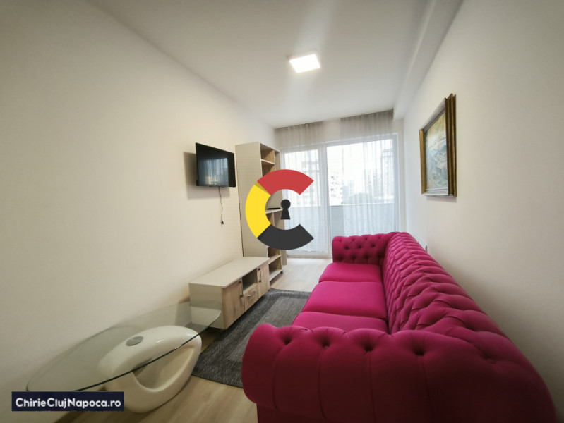 Ap. modern cu 2 dormitoare+living, 2 bai, Garaj. Gheorgheni. Bloc nou.