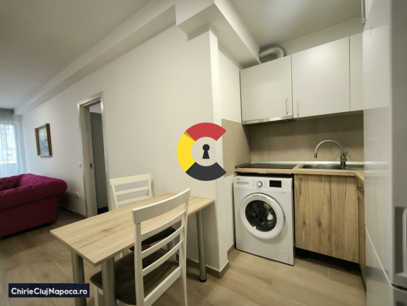 Ap. modern cu 2 dormitoare+living, 2 bai, Garaj. Gheorgheni. Bloc nou.