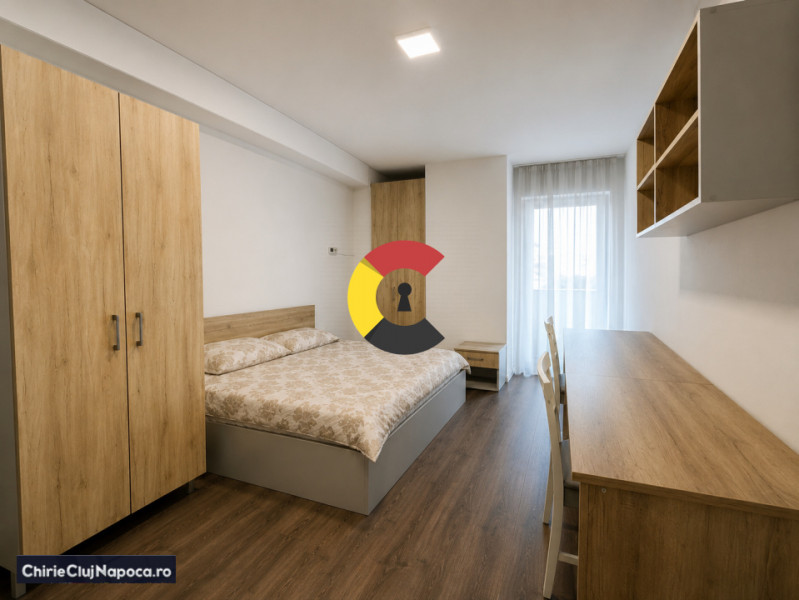 Ap. modern cu 2 dormitoare+living, 2 bai, Garaj. Gheorgheni. Bloc nou.