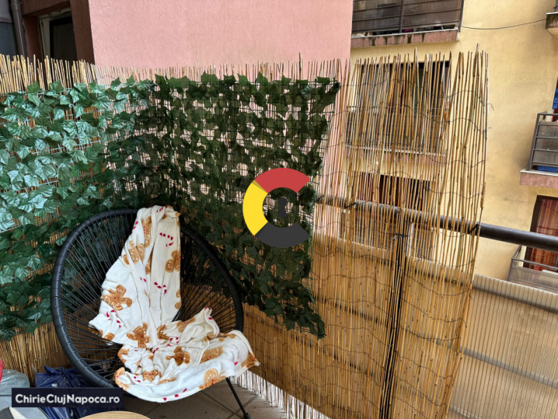 Garsonieră+balcon, bloc nou, aproape de FSEGA/Gheorgheni