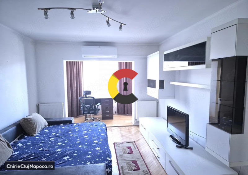 Apartament cu 3 camere deco. 2 bai, AC, Cart Gheorgheni / Tituescu