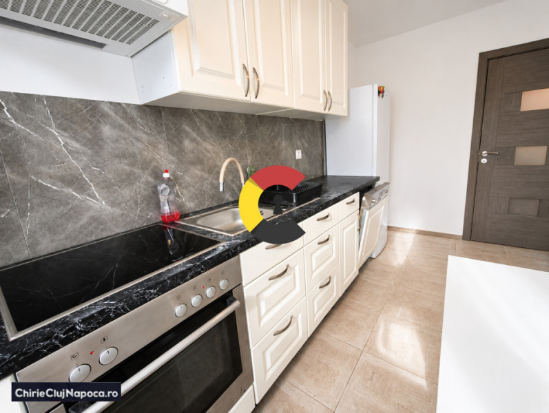 Apartament spatios cu 2 camere+parcare, str D. Mocanu Floresti