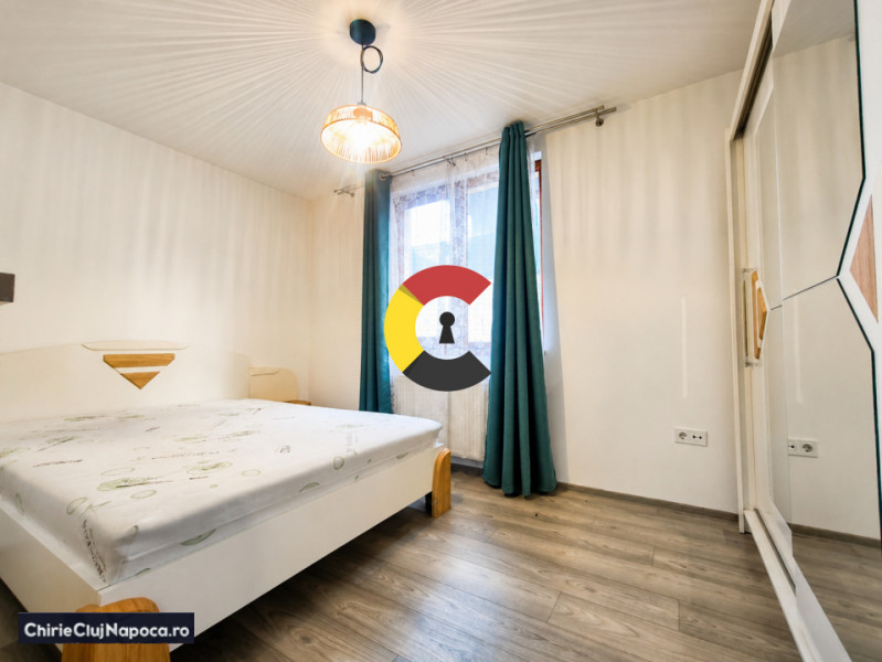 Apartament spatios cu 2 camere+parcare, str D. Mocanu Floresti