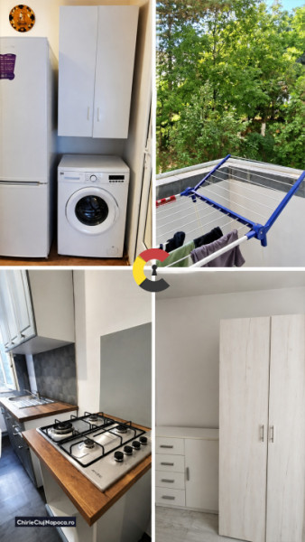 Apartament modern cu 2 dormitoare, Manastur, 6-7 stații de Centru