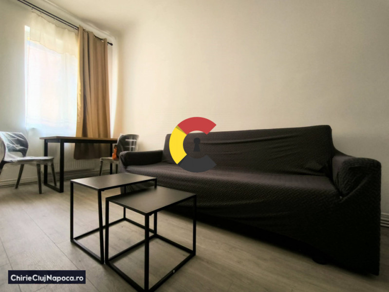 Ap. renovat (living+bucatarie, dormitor) Gheorgheni, lângă FSPAC/Drept