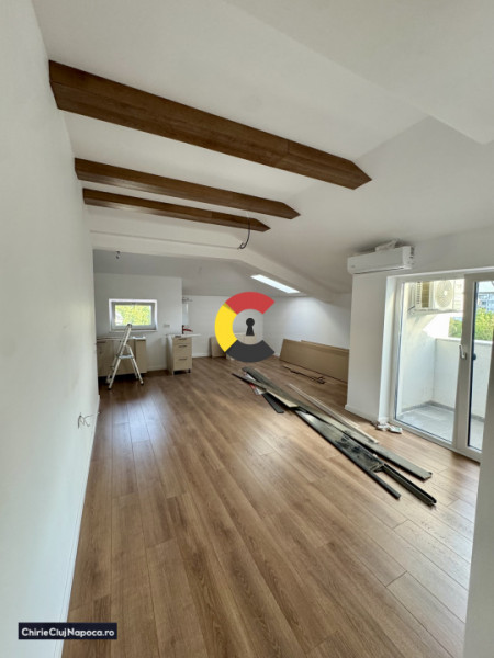 Mansarda cu 2 camere, logie, balcon si gradina, Calea Someseni, zona Salty Spa