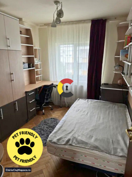 Ap. 2 dormitoare + living, Manastur, Calea Floresti, cu parcare si AC