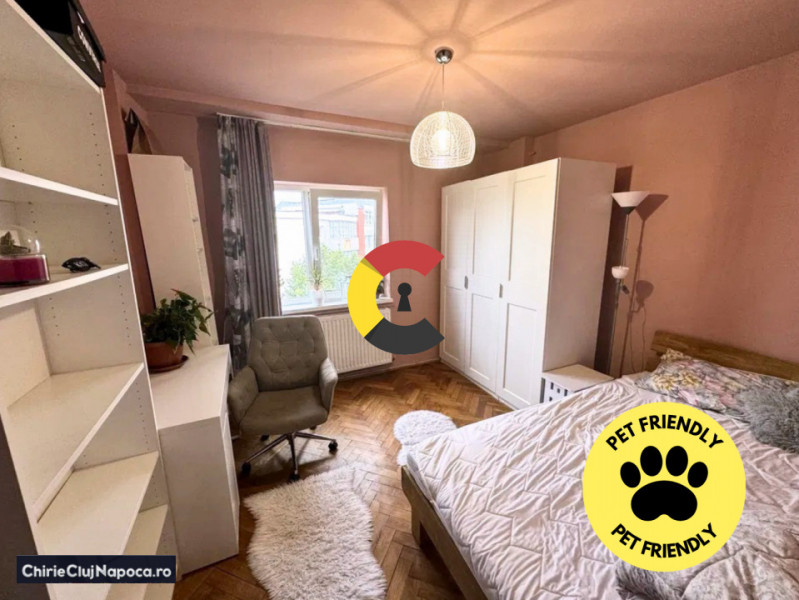 Ap. 2 dormitoare + living, Manastur, Calea Floresti, cu parcare si AC
