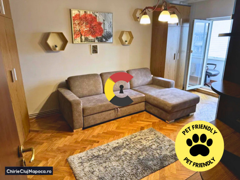 Ap. 2 dormitoare + living, Manastur, Calea Floresti, cu parcare si AC