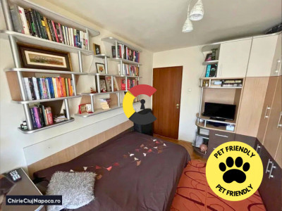 Ap. 2 dormitoare + living, Manastur, Calea Floresti, cu parcare si AC