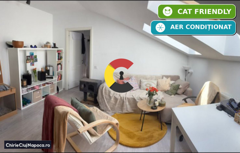 Apartament fain (living-bucatarie, dormitor) zona Auchan Iris 