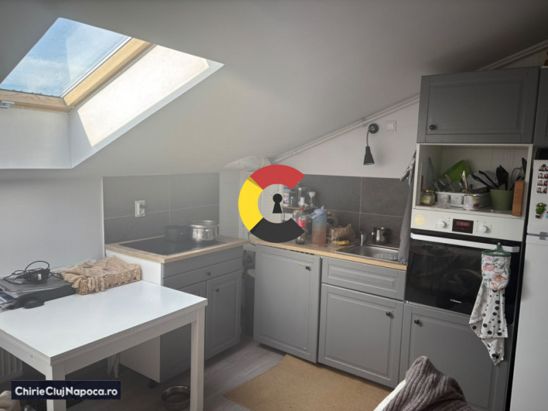 Apartament fain (living-bucatarie, dormitor) zona Auchan Iris 