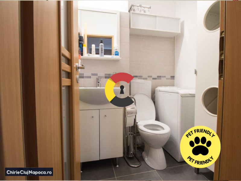 Ap. 3 camere decom. in Manastur, PET FRIENDLY, 2 locuri de parcare, AC