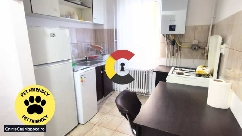 Apartament 2 camere decomandate, cartier Manastur, centrala proprie