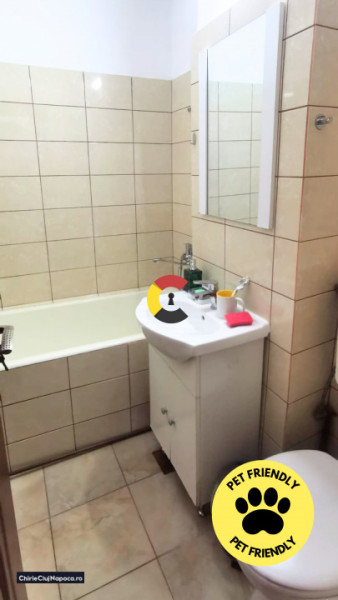 Apartament 2 camere decomandate, cartier Manastur, centrala proprie