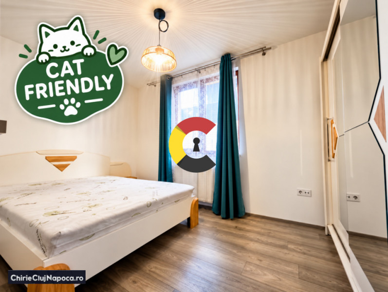 Apartament spatios cu 2 camere+parcare, str D. Mocanu Floresti