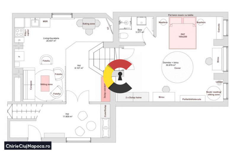 Apartament cu 2 camere, Europa, zona Golden Tulip, parcare si zona BBQ