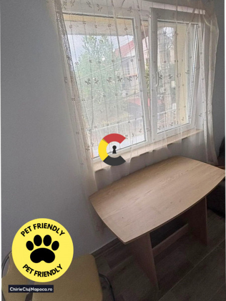 Apartament cu 1 camera + terasa, zona Garii, pet friendly