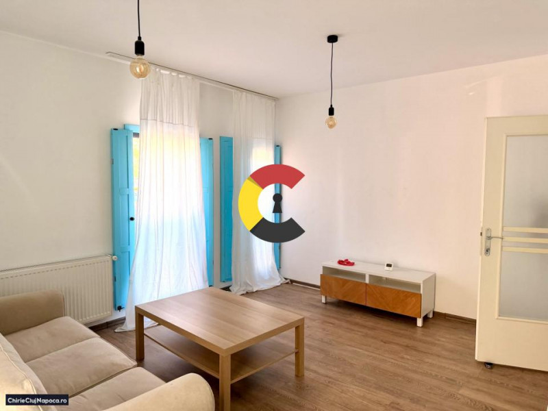 Apartament cu 2 camere si gradina, Borhanci, zona CEC Bank, parcare