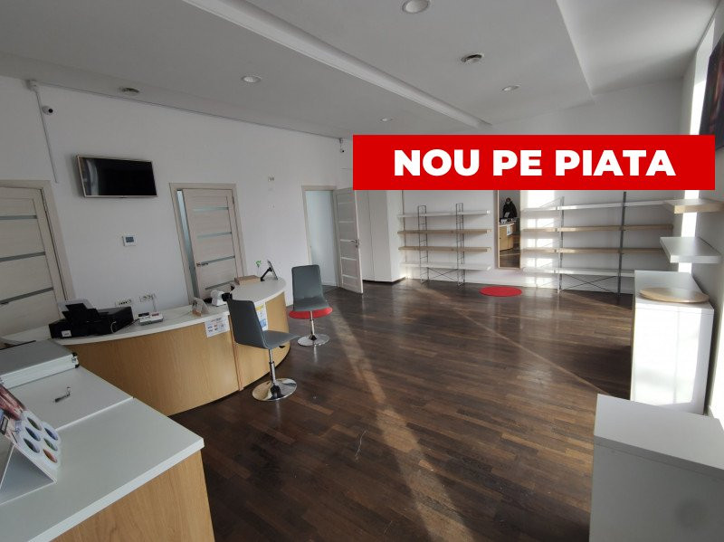 Spatiu comercial cu vad, situat in Centru cu 3 vitrine spre strada!